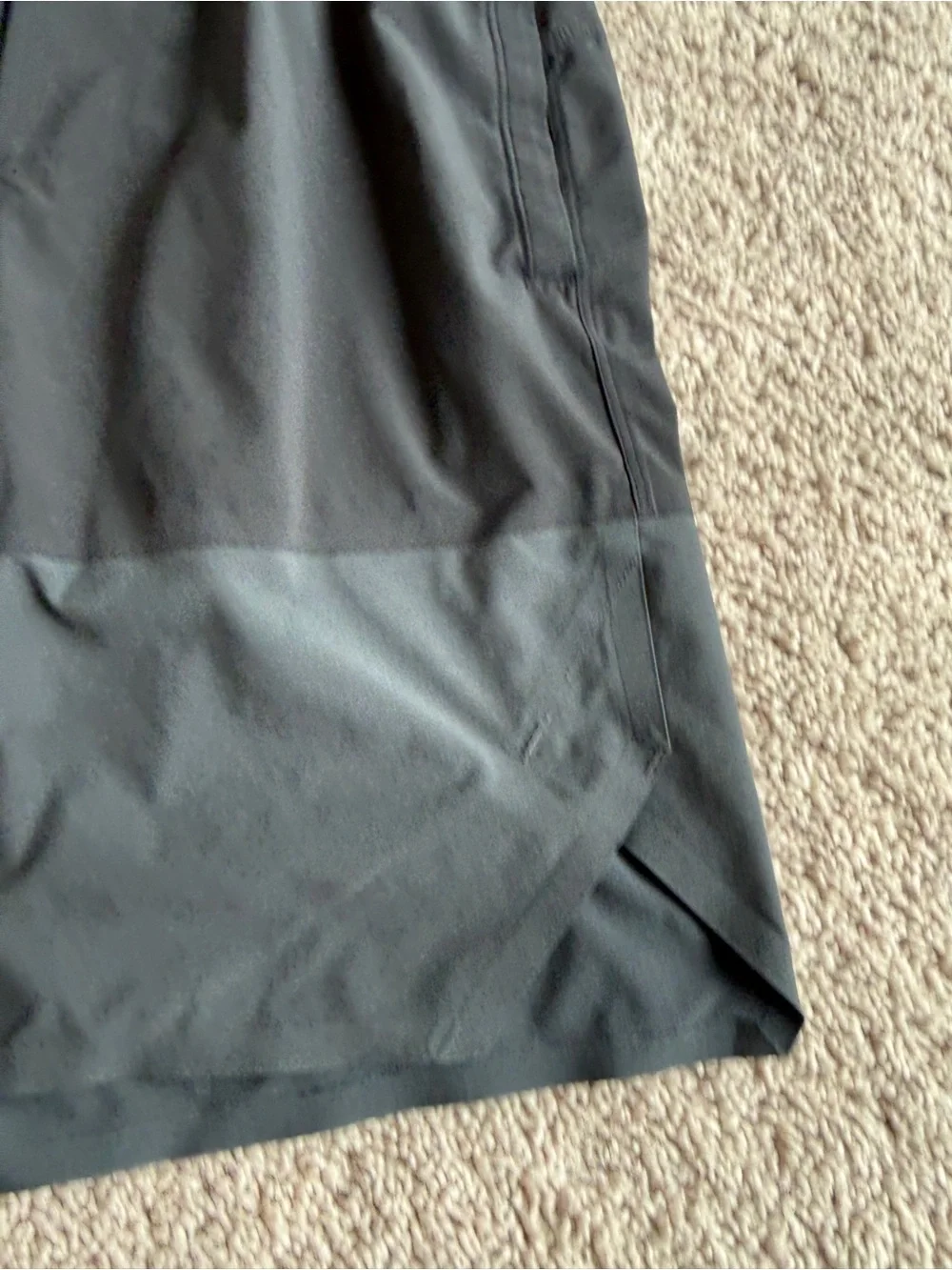 lululemon athletica Men's Two-Tone Charcoal and Dark Gray Athletic Shorts